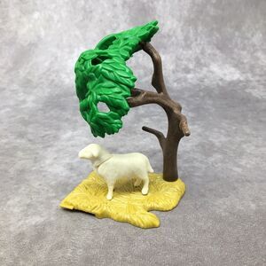 Playmobil Sheep on Hay Under Tree